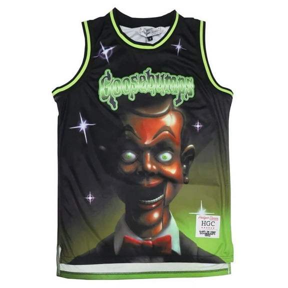 Goosebumps Slappy Basketball Jersey, Black, XXX-Large