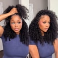 thumbnail image 6 of Eayon Water Curly 100% Crochet Human Hair Extensions 18 inch 150 Strands 180g Burmese Curly Pre-Separated Feather Line Human Crochet Hair Natural Color, 6 of 13