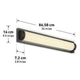 thumbnail image 5 of Artika Glitzer Modern LED Bathroom Vanity Light, Black, 5 of 5