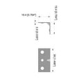 thumbnail image 4 of 1-1/2 in. x 1-1/2 in. Inside Corner Brace, Steel, Zinc Plated (4 Pack), 4 of 8