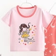 thumbnail image 5 of JUMEYU Pajama Set for Girls Toddler Girls Kids Pajama Sets Short Summer Cool Sleepwear Pjs 2pcs Set 3T 4T (Pink,3-4 Years), 5 of 7