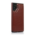 thumbnail image 3 of For Samsung Galaxy Note 10 Plus Wallet Case with Card Holder, Premium PU Leather Kickstand Credit Card Slots Case,[RFID Blocking] Double Magnetic Clasp Back Flip Durable Shockproof Cover, Brown, 3 of 7