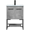 thumbnail image 5 of 24 inch Single Bathroom Vanity in Concrete Grey, 5 of 16