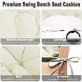 thumbnail image 3 of Swing Replacement Cushions with Backrest, Outdoor Seat Cushion Backrest Mat, Patio Bench Cushions for (Flower color 40x40 inch), 3 of 7