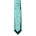 thumbnail image 3 of Jacob Alexander Men's Floral Regular Length Neck Tie - Turquoise, 3 of 7