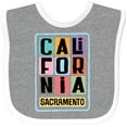 thumbnail image 3 of Inktastic Sacramento California Gifts Boys or Girls Baby Bib, 3 of 4