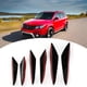 thumbnail image 5 of Jadeshay Parachoques Delantero 6 uds Negro Brillante Coche Parachoques Delantero Viento Cuchillo embellecedores Barra Frontal Universal, 5 of 5