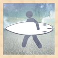 thumbnail image 1 of Metaverse R960126-0120000-AEAAAACAN4 13,25 x 13,25 Po Enseignes de Plage Surfer Encadrées par LightBoxJournal, 1 of 1