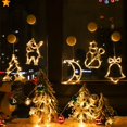thumbnail image 4 of Cadena de luces LED de Navidad, adorno navideño, ventosa, decoración Xams para ventana, dormitorio, jardín, decoración del hogar, 4 of 4