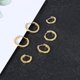 thumbnail image 3 of Pendientes de aro micuco chapados en oro de 14 quilates para mujeres y hombres, 8 mm, 10 mm, 12 mm, 3 of 8