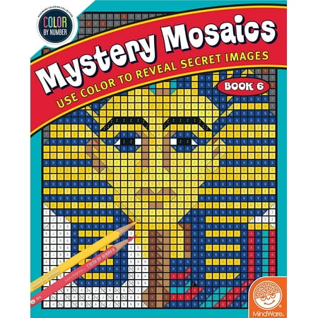 Color By Number Mystery Mosaics: Book 6, TOYS THAT TEACH: Studies show that color coded puzzles are one of the best tools for teaching children high-level cognitive.., By