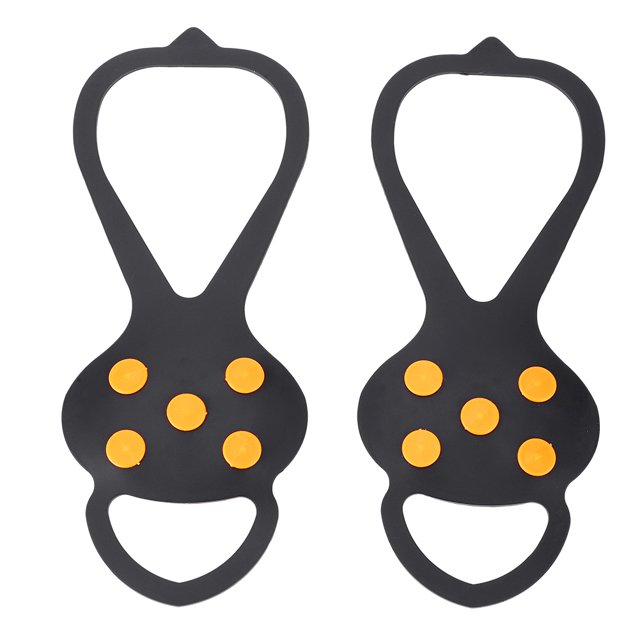 2 uds garras antideslizantes cubierta de cadena de zapato pinza de acero herramienta antideslizante para senderismo escalada