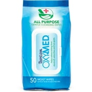 TropiClean OxyMed All Purpose Gentle Cleansing Wipes, 50 Ct