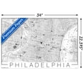 thumbnail image 5 of Philadelphia Map Wall Poster, 22.375" x 34", 5 of 5