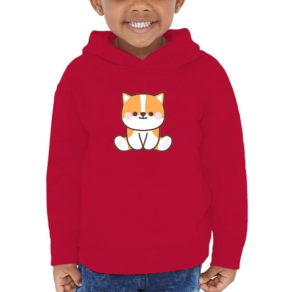 Kawaii Corgi Dog Sitting Hoodie Toddler -Image by Shutterstock, 5 Toddler