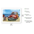 thumbnail image 2 of Surfin USA - Retro Woodie Car with Surfboards on Beach - From an Original Color Painting by Scott Westmoreland - Bamboo Fine Art 290gsm Paper Print (Unframed) 24x32in, 2 of 4