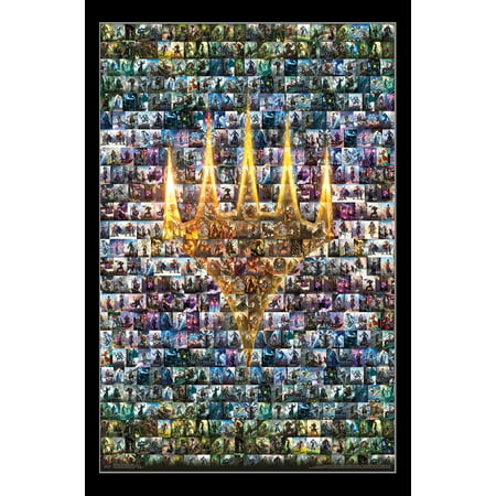 Magic The Gathering - Collage Poster Print (Best Magic The Gathering Artwork)