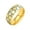 Gold, variant on 8mm Men Women Stainless Steel Sports Balls Ring Football Soccer Pattern Ring Glow in the Dark Sport Jewelry Gift Blue Size 7
