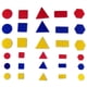 thumbnail image 2 of Kit para estudiantes con bloques de atributos de espuma hand2mind, set de geometría, 2 of 6