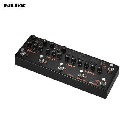 NUX Cerberus Multi-effects Guitar Effect Pedal Controller Processor Intergrated Overdrive Distortion Chorus Modulation Delay Reverb 16 Types Effects With MIDI Input & Output Tap Tempo