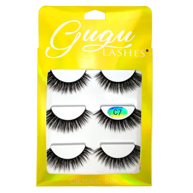 PESTAÑAS CLASSIC SILK C7 GUGU LASHES GUGU LASHES 3 pares idénticos