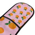 thumbnail image 4 of Yayeee Double Oven Mitt Kitchen Heat Resistant Baking 35" x7" Quilted Glove, Cartoon Oranges, 4 of 6