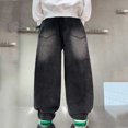thumbnail image 7 of YUANxueke Bsggy Barrel Jeans for Boys Wide Leg Denim Pants Casual Trendy Comfy Pants with Pockets, 7 of 7