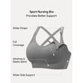 thumbnail image 6 of HBlife 3 Pack Seamless Nursing Sports Bra Support Yoga Maternity Bras Pregnancy Sleep Bralette.Criss-Cross, 6 of 7