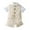 R/5017Beige, variant on Vividxx Toddler Kids Baby Boys T-Shirt Plaid Bow Striped Tie Outfits Sets Gentleman Suits Shirt Vest + Shorts Outfits Sets Birthday Dailywear