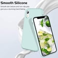 thumbnail image 2 of iPhone XR Cases, iPhone XR Case FYBTO Slim Lightweight Smooth Liquid Silicone Soft Gel Rubber Microfiber Lining Cushion Texture Cover Shockproof Protective Phone Cases for iPhone 10 XR, Light Blue, 2 of 5