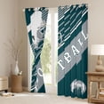 thumbnail image 3 of American Football City Curtains Football Lovers Curtains & Drapes, Rugby Sports Decor 30%-50% Blackout Curtains Geometric Striped Window Treatments 42''Wx84''L(Philadelphia), 3 of 6