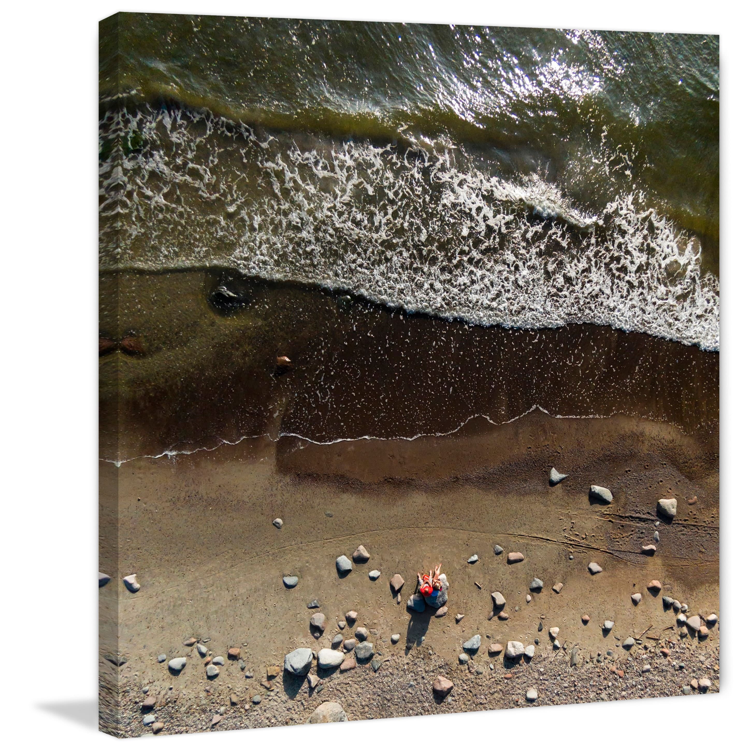 Marmont Hill "Ebb and Flow" by Karolis Janulis Painting Print on Wrapped Canvas