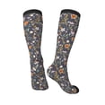 thumbnail image 4 of Daiia Sports Socks Wildflowers Printed Novelty Crew Socks for Men Women Knee High Socks Cotton Socks Soft & Breathable Support Unisex Socks, 4 of 9