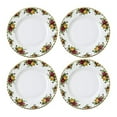 thumbnail image 2 of Royal Albert Old Country Roses 40034981 Assiettes de Souper 27 cm, Ensemble de 4 Blanches, Porcelaine Osseuse, Multicolore, 2 of 5