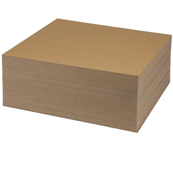 Samsill Draps en Aggloméré 8.5 x 11 Pouces, Lot de 100, Sans Acide, 0.057 Poids Lourd, Marron, Créez des Embellissements Tridimensionnels pour Cartes, Matériaux Mixtes, Artisanat, Organisateur de Tissus