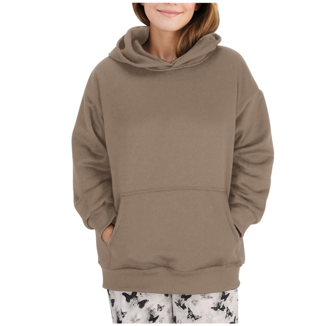 Timegard Oversized Hoodies for Women Drop Shoulder Sweatshirts Loose Comfy Pullover with Pockets Fall Winter