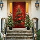 thumbnail image 4 of Christmas Door Cover Decorations with Santa Claus Pattern Holiday Party Decorative for Front Door Indoor Wall Fireplace Mantle Home Festive Xmas Decor, 4 of 6