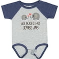thumbnail image 3 of Inktastic My Godfather Loves Me Godson Boys or Girls Baby Bodysuit, 3 of 5
