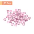 thumbnail image 3 of Mosaico Azulejos, Vidrio Azulejos, Brillo Cristal Mosaico Vidrio Piezas Granel Cuadrado Mosaico Azulejos 1 x 1cm para Hogar Decoración, DIY Obra, 50uds (50g, Light Morado), 3 of 7