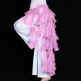 thumbnail image 5 of Felirenzacia Women's Mesh Sequin Layered Skirt, Long Tulle Dance Skirt, Pink,Free Size, 5 of 5