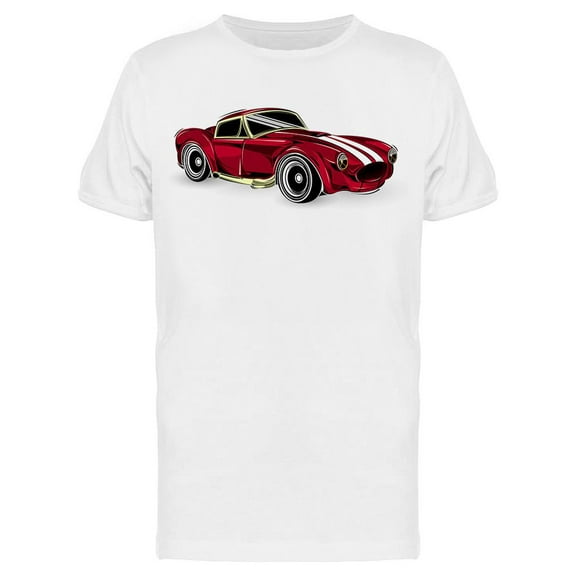 Old School Red Car T-Shirt Men -Image by Shutterstock, Male 3X-Large