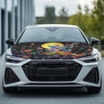 thumbnail image 2 of Uorisanigo Car Hood Cover, Waterproof Hood Covers for Cars, Fashion Aesthetic Frog Car Bonnet Banner, Sun Rain Snow Ice Protective Hoods Wrap Blanket, Auto Exterior Accessories, 2 of 7