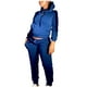 thumbnail image 2 of Puntoco Conjunto de dos piezas con capucha y manga larga para mujer, suéter liso con capucha, tops con bolsillos, pantalones casuales Puntoco Puntoco-6445, 2 of 5