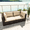 Beige, variant on Grezone 2 Pieces Patio Furniture Set, All Weather Outdoor Sectional PE Rattan, Patio Conversation Sets with Cushions and Glass Coffee Table for Garden Lawn Balcony Porch Deck, Gray