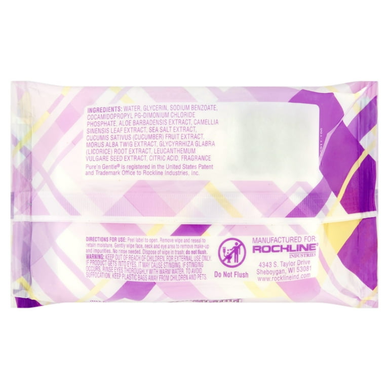 Pure N Gentle Make-Up Remover Wipes - 30 wipes