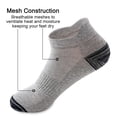 thumbnail image 2 of 5 pares de calcetines de verano para hombre, calcetines náuticos de malla, calcetines de algodón con talón anticaída y levantamiento de orejas, calcetines transpirables, 2 of 6