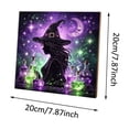 thumbnail image 2 of Halloween Diamond Art Kits for Adults, Spooky and Cute Halloween Theme 5D Diamond Art Painting for Beginners, Full Drill Round Gem Painting, for Home Wall Decor 7.8 x 7.8 inch, 2 of 8
