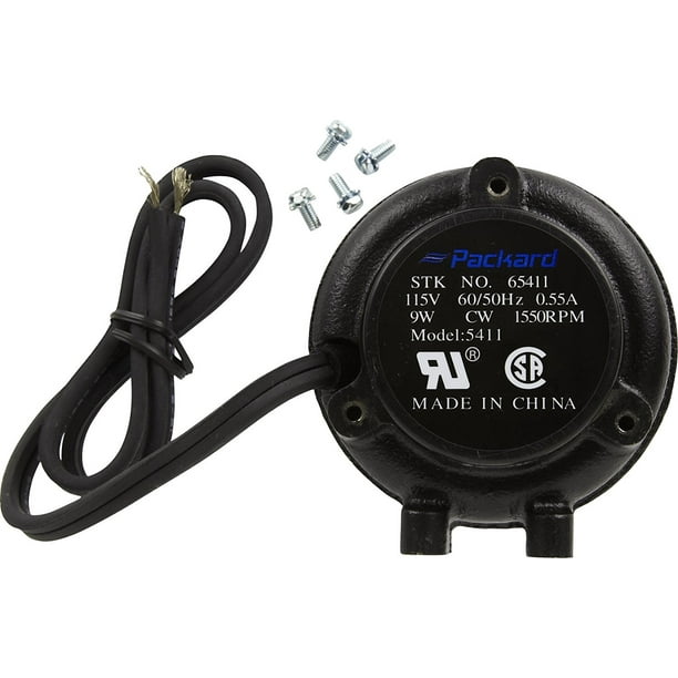 Packard 9 Watt Condensor Fan Motor, 115 V, 1550 RPM, AP5637247, MTR9CW115