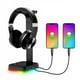 thumbnail image 4 of Matsuzay Soporte para auriculares con interfaz USB fácil de usar, duradero y compacto, color negro, para jugadores, soporte elegante Cables de audio/vídeo, 4 of 6