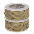 thumbnail image 1 of Unique Bargains 2 Packs Nylon Thread Twine Beading Cord 2mm Extra-Strong Braided Nylon Crafting String 11M/36 Feet, Camel, 1 of 7
